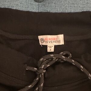 Sundry Black Drawstring Skirt